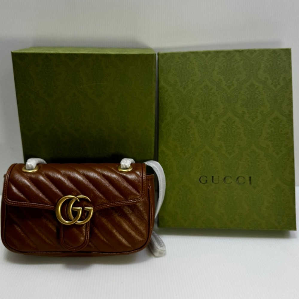 GUCCI Marmont Matelasse Shoulder Bag Small Brand New Without Tags